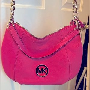 Michael Kors Convertible Handbag in Barbie Pink
